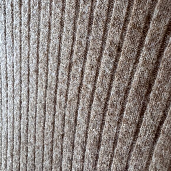 Madewell Cameron Ribbed Cardigan Sweater Coziest Yarn Taupe Tan Camel | XS - Picture 4 of 16